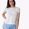 women crew neck tshirt white color