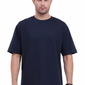men's oversized standard t-shirt navy blue