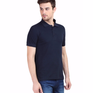 Mens Polo T-Shirt Navy blue side1