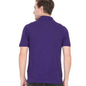 Mens Polo T-Shirt purple back