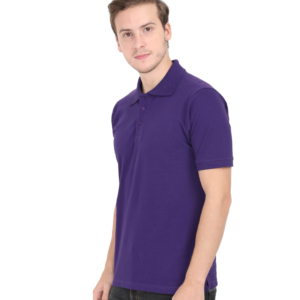 Mens Polo T-Shirt purple side