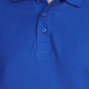 Men's Polo T-Shirt royal blue closeup
