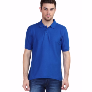 Men's Polo T-Shirt royal blue front