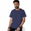 Men's poly cotton Navy Blue t-shirt