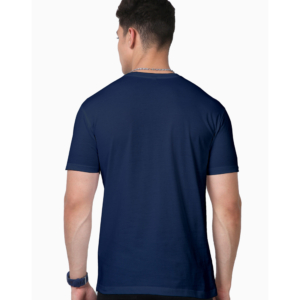 men's supima premium cotton t-shirt navy blue back