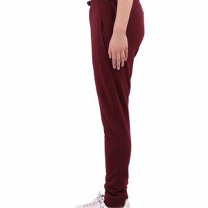 Women's Maroon Joggers side view