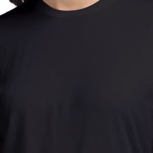 Women Supima-Premium Cotton T-shirt Black closeup