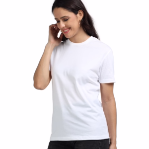 Women Supima-Premium Cotton T-shirt White front view