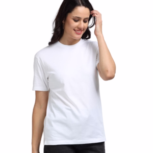 Women Supima-Premium Cotton T-shirt White side view
