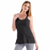 Women Solid Black Tank Top main