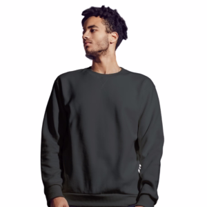 Men's Black sweatshirt side view