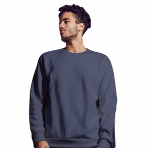 Men's Navy Blue sweatshirt side view