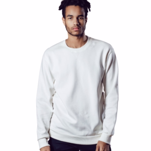 Men's White sweatshirt front view